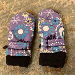 Girls Size Med LL Bean Vtg Floral Mitten